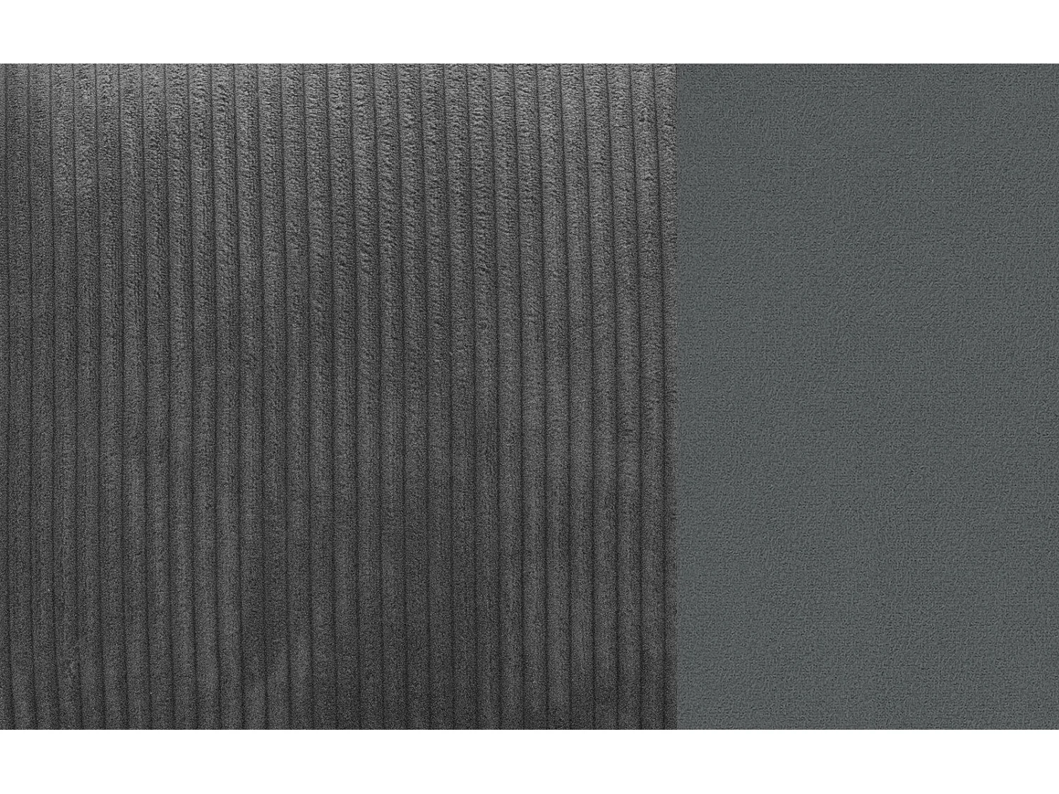 TAUER Ecksofa 3-Sitzer rechts, dunkelgrau