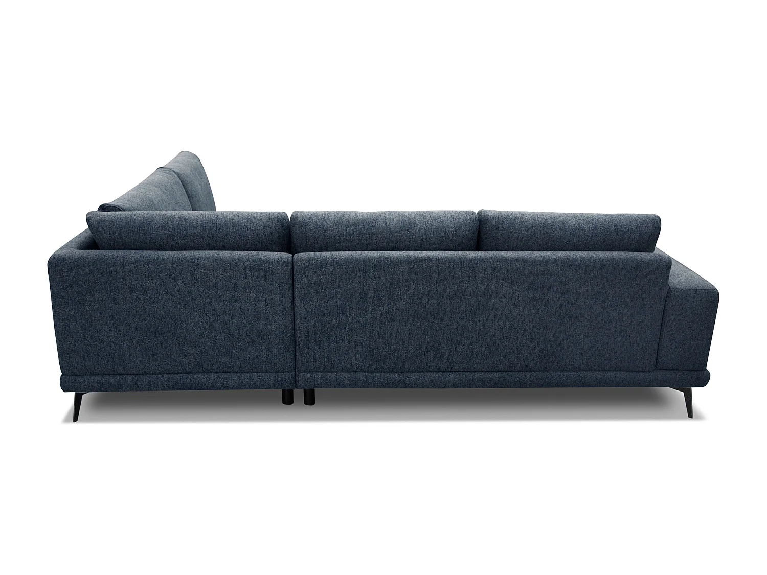 MEDIOLANE Ecksofa 5-Sitzer rechts, marineblau