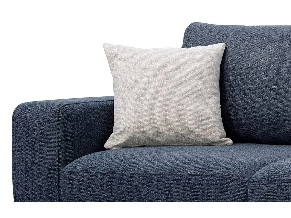 MEDIOLANE Ecksofa 5-Sitzer rechts, marineblau
