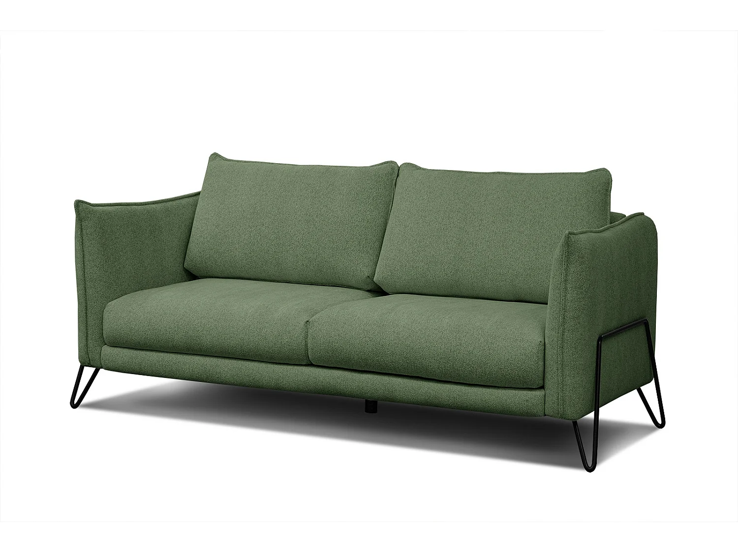 HOSTEN Sofa 2,5-Sitzer, dunkelgrün