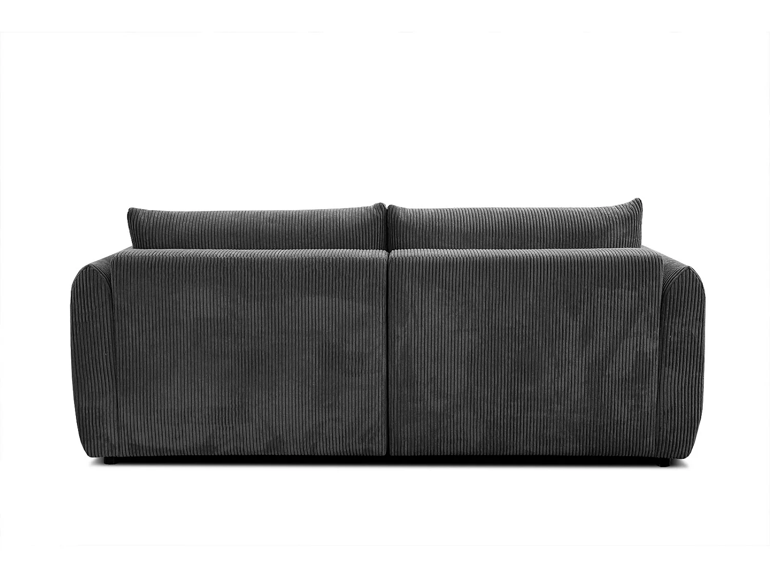 TAUER Ecksofa 3-Sitzer links, dunkelgrau