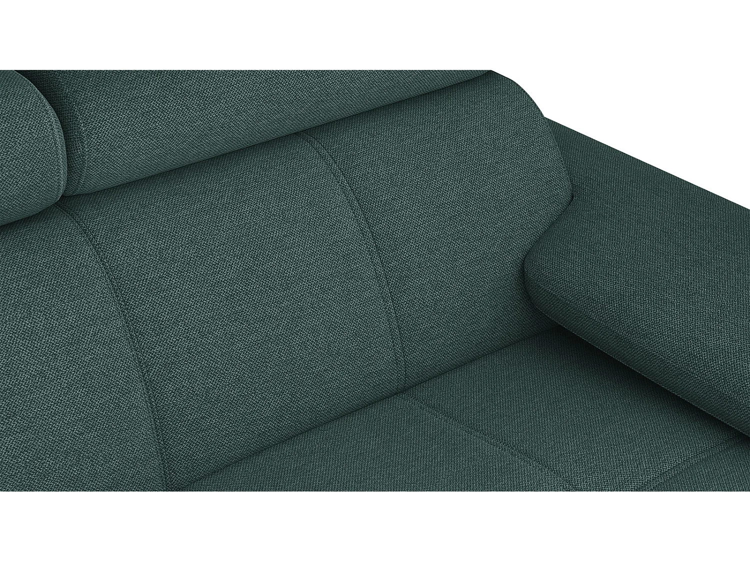 TAUNUS Sofa 2-Sitzer mit verstellbare Kopfstützen, smaragdgrün
