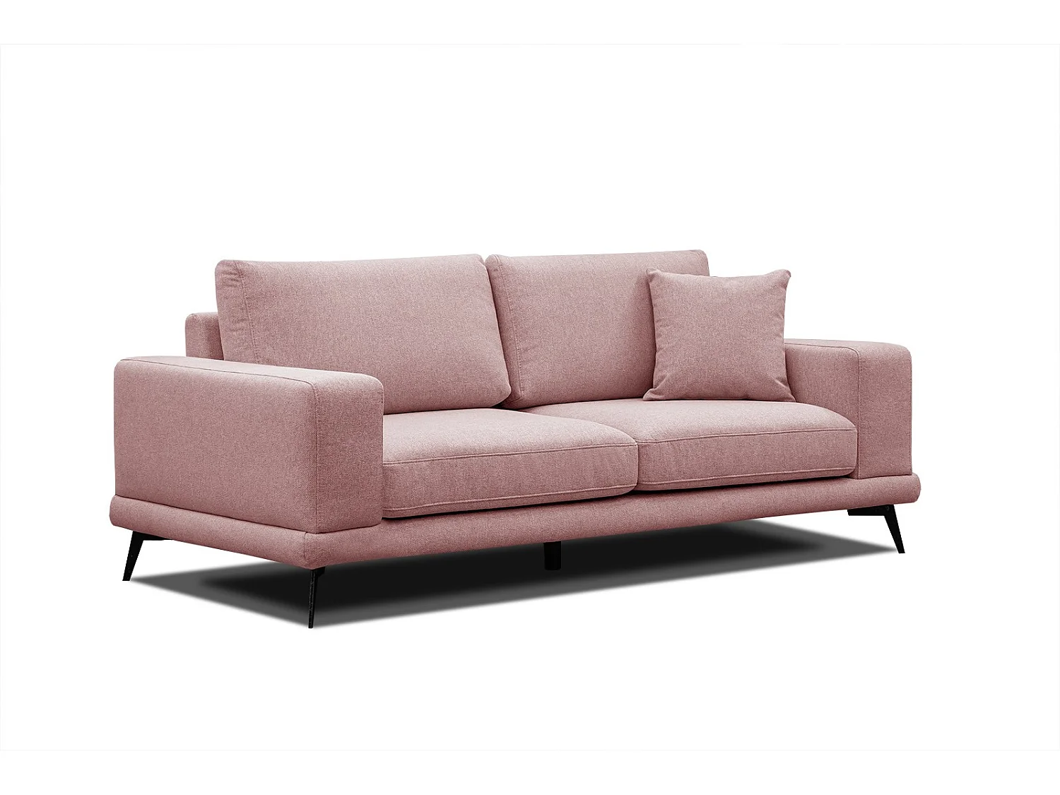MEDIOLANE Sofa 2,5-Sitzer, hellrot