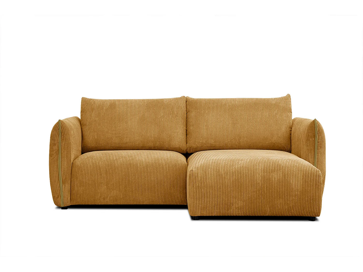 TAUER Ecksofa 3-Sitzer rechts, safran