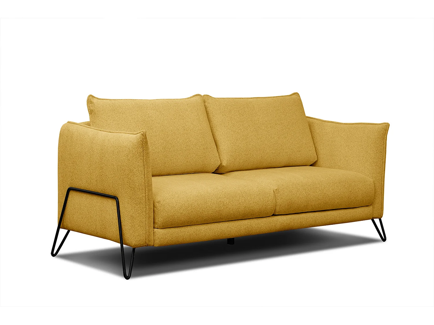HOSTEN Sofa 2,5-Sitzer, senfgelb