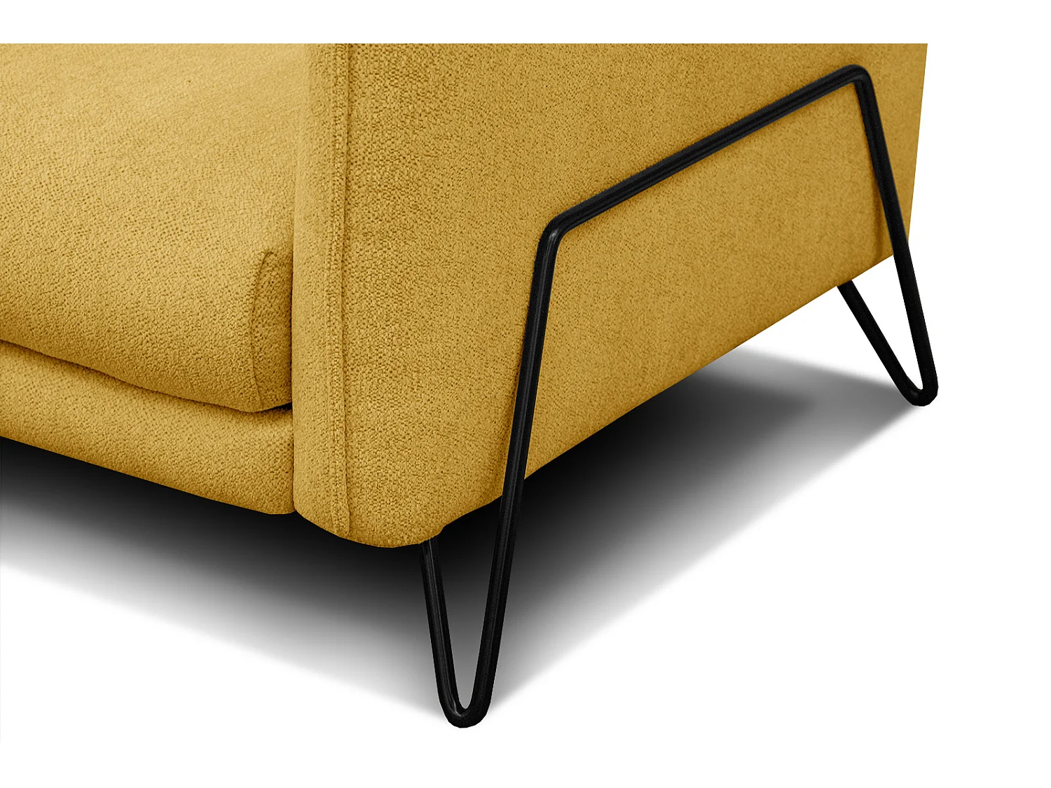 HOSTEN Sofa 2,5-Sitzer, senfgelb