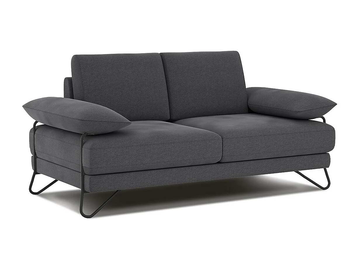 LORI Sofa 2-Sitzer, dunkelgrau