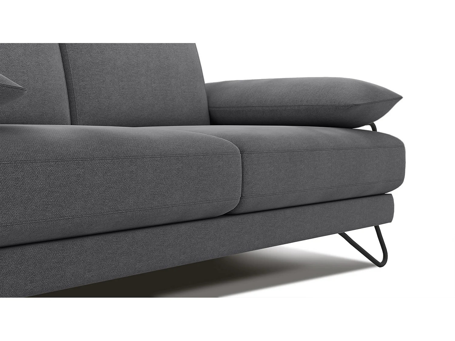 LORI Sofa 2-Sitzer, dunkelgrau