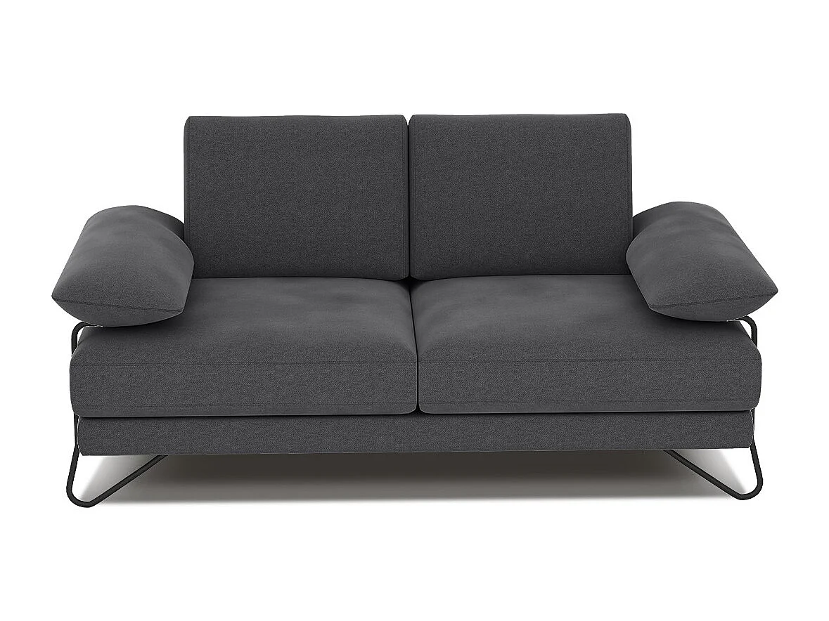 LORI Sofa 2-Sitzer, dunkelgrau