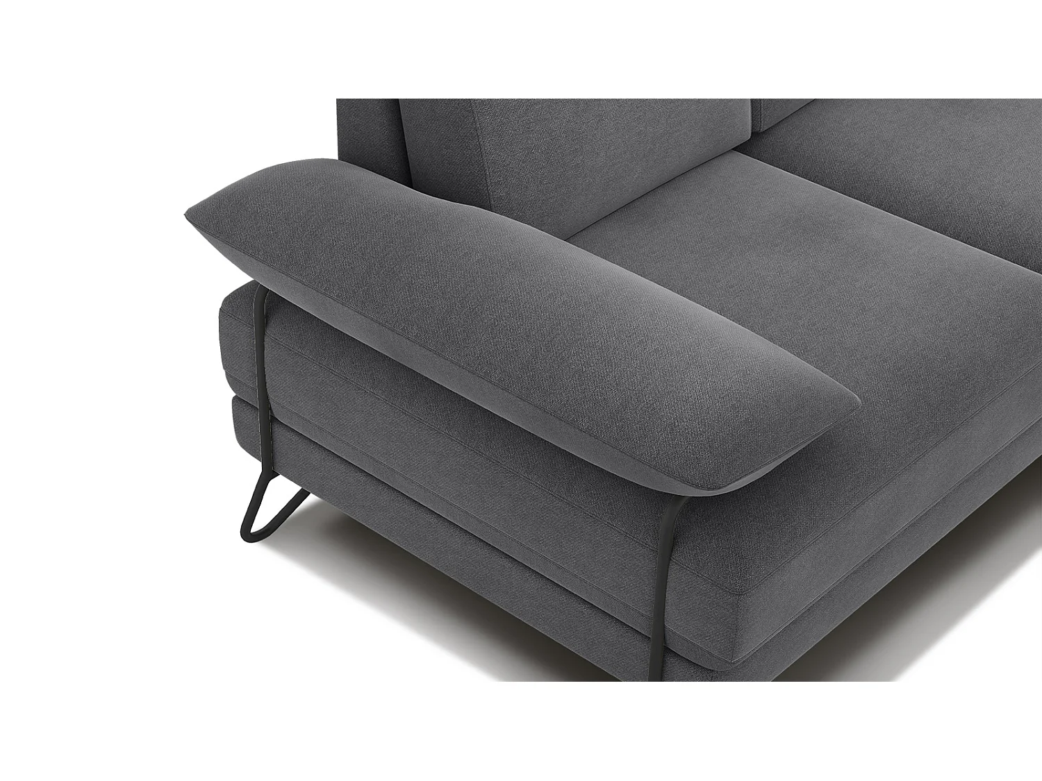 LORI Sofa 2-Sitzer, dunkelgrau