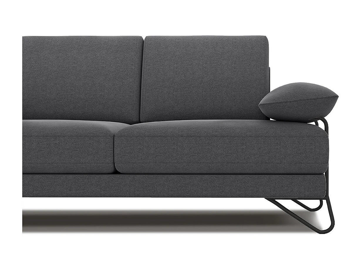 LORI Sofa 2-Sitzer, dunkelgrau