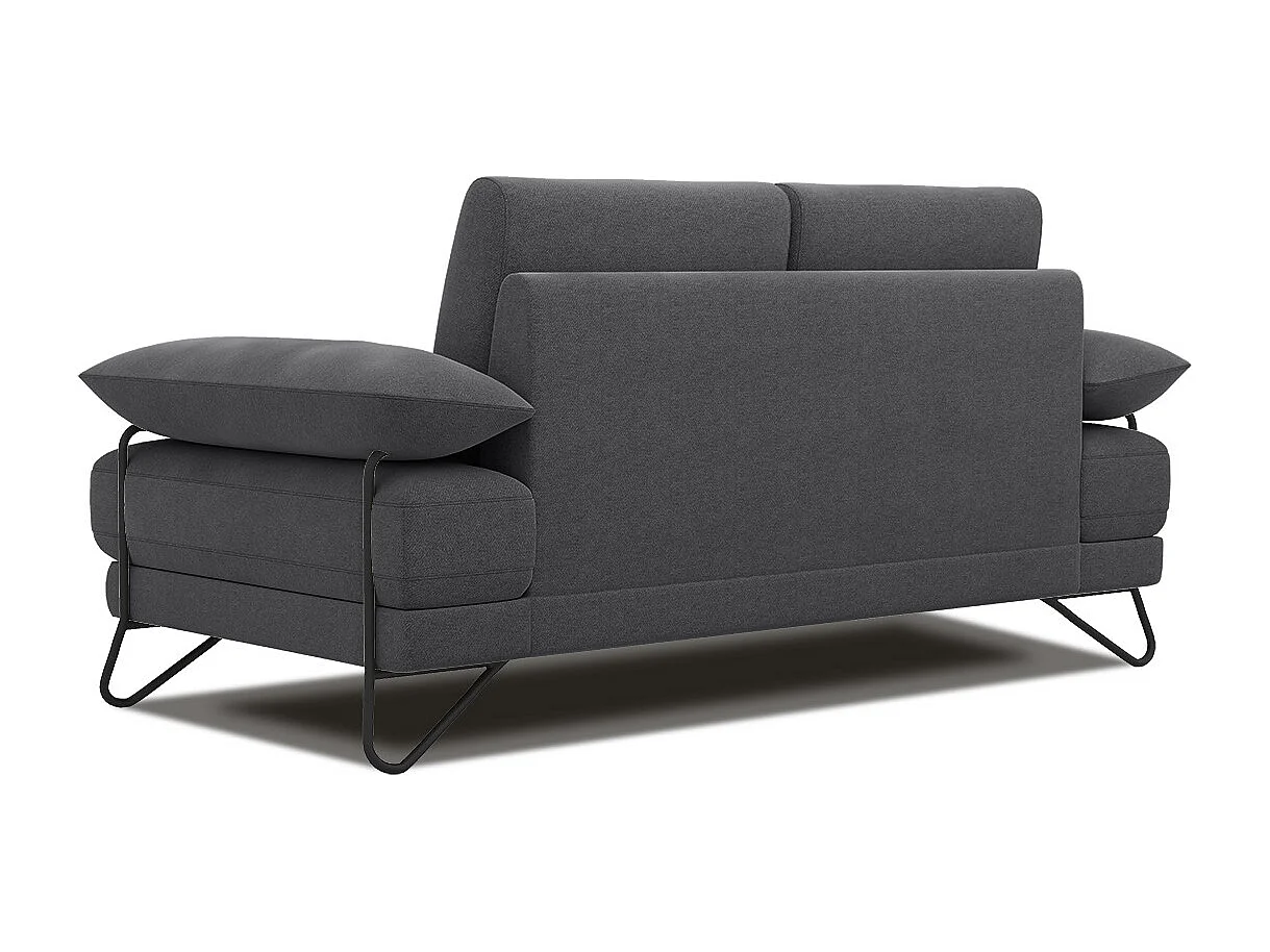 LORI Sofa 2-Sitzer, dunkelgrau