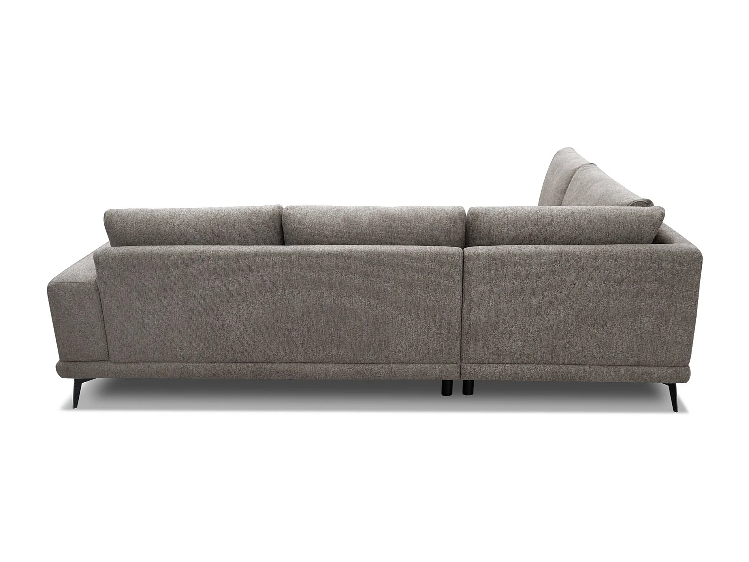 MEDIOLANE Ecksofa 5-Sitzer links, taupe