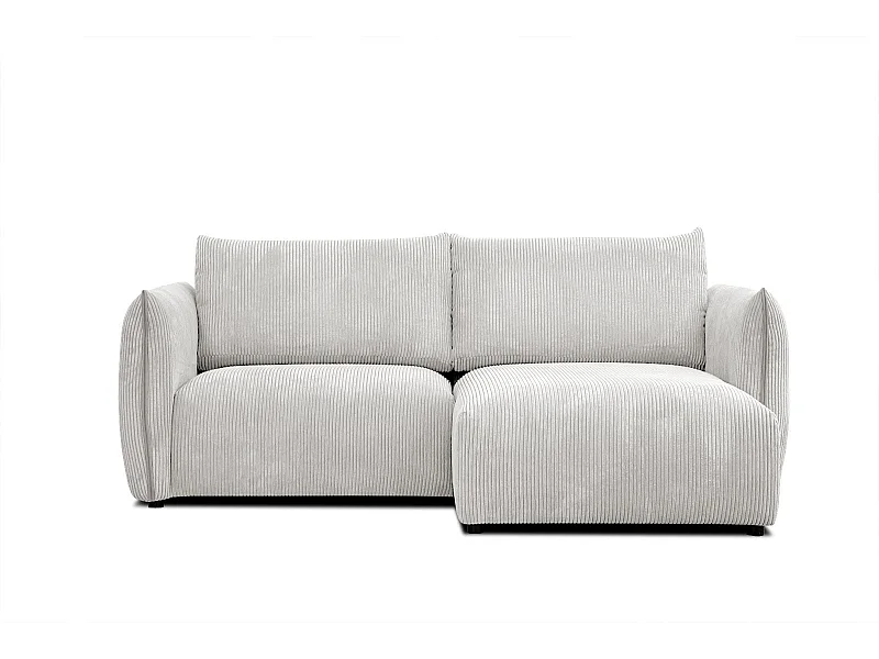 TAUER Ecksofa 3-Sitzer rechts, perlweiß