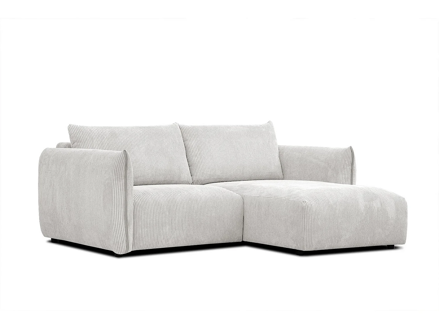 TAUER Ecksofa 3-Sitzer rechts, perlweiß