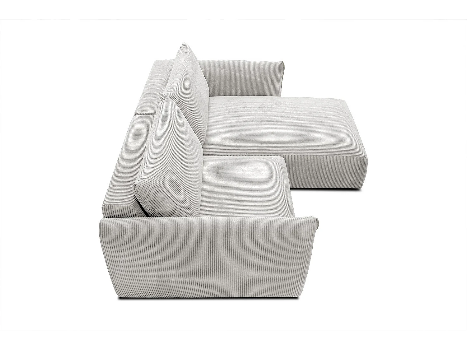 TAUER Ecksofa 3-Sitzer rechts, perlweiß