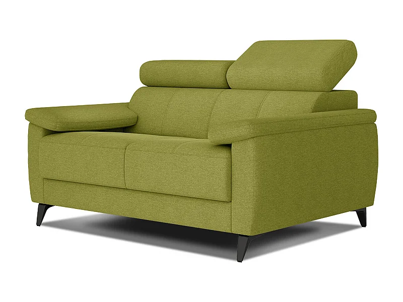 TAUNUS Sofa 2-Sitzer mit verstellbare Kopfstützen, limettengrün