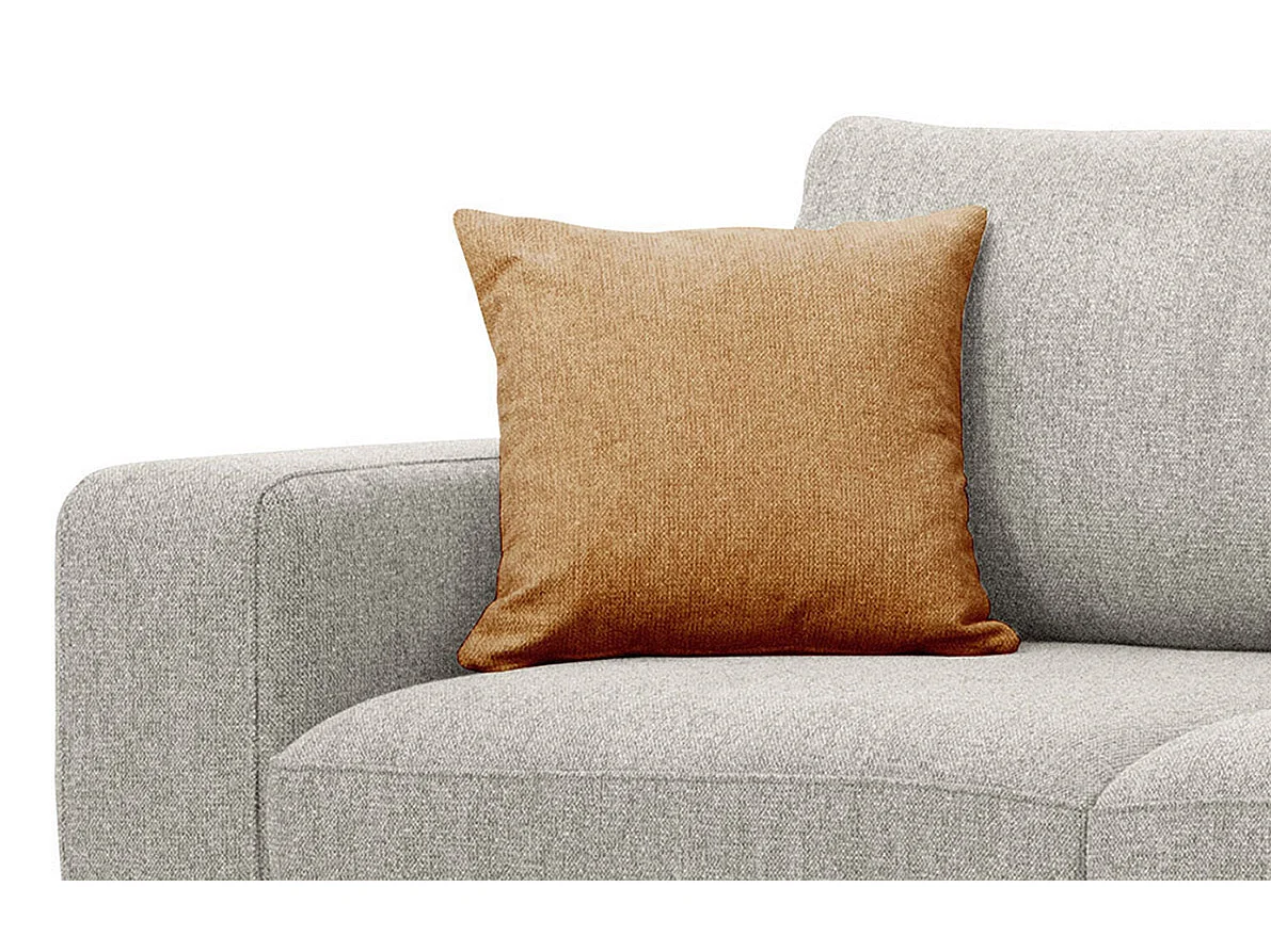 MEDIOLANE Ecksofa 5-Sitzer rechts, creme