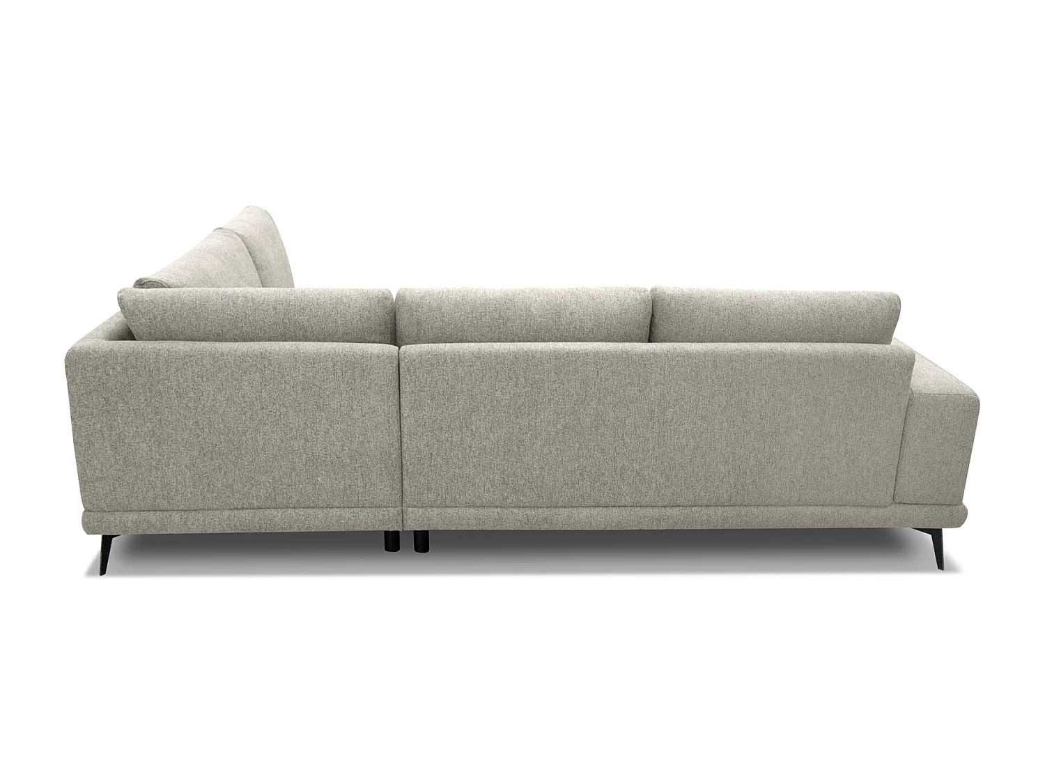 MEDIOLANE Ecksofa 5-Sitzer rechts, creme