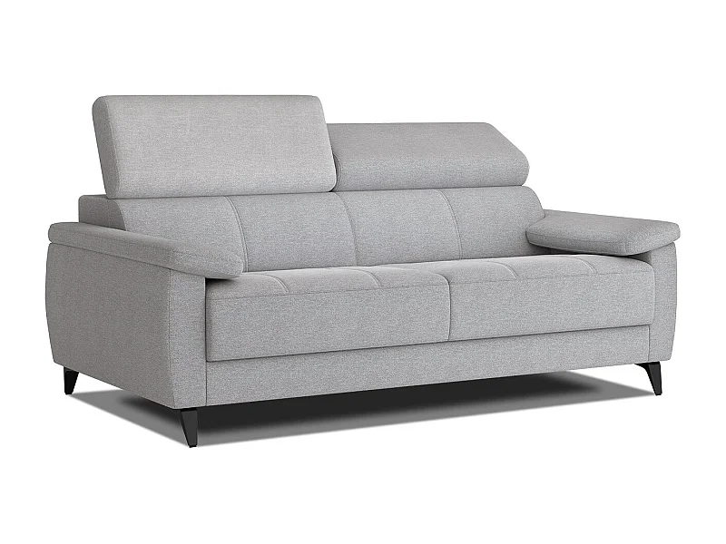 Canapé droit 3 places XXL tissu beige foncé - TAUNUS