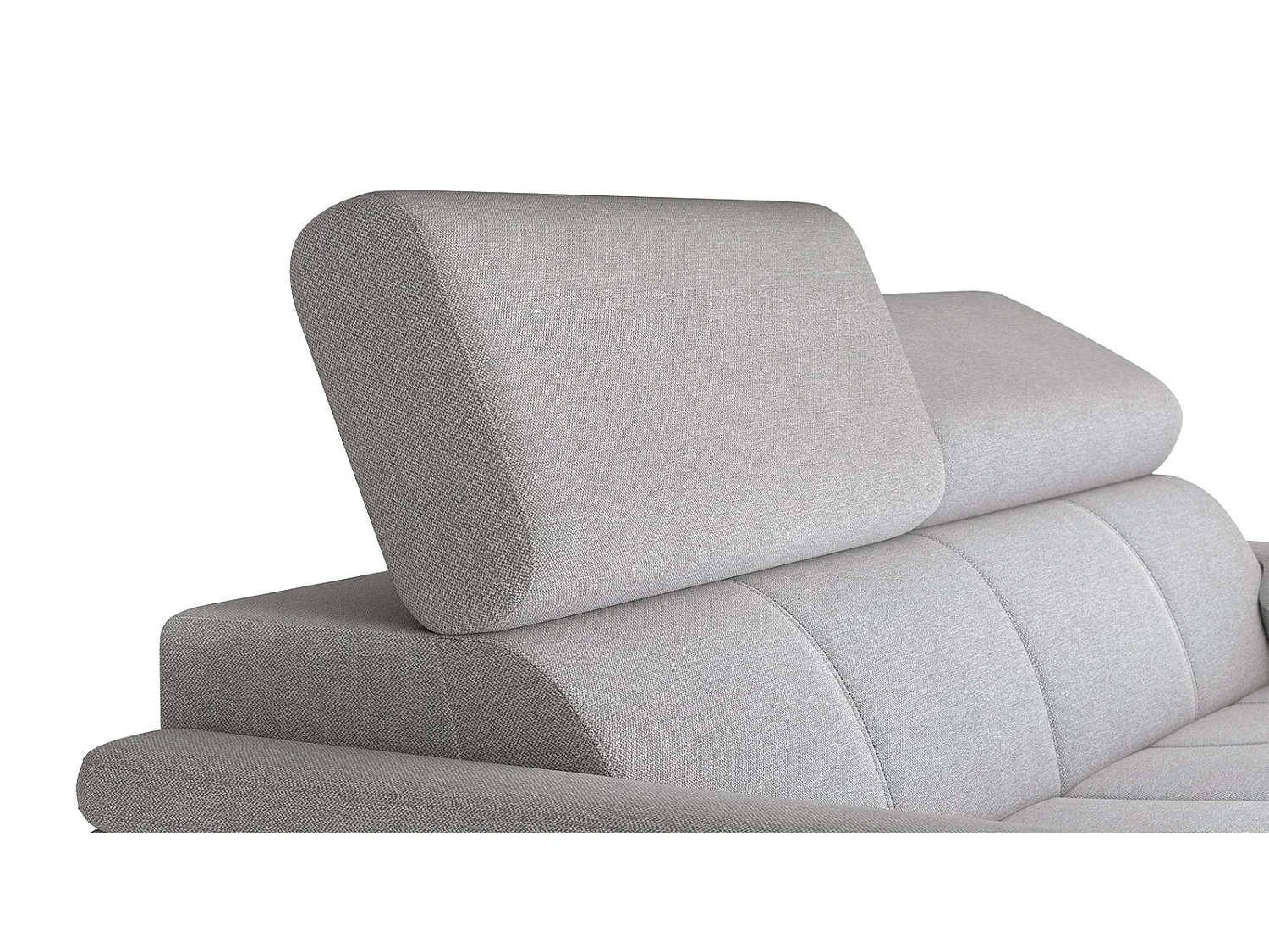 Canapé droit 3 places XXL tissu beige foncé - TAUNUS