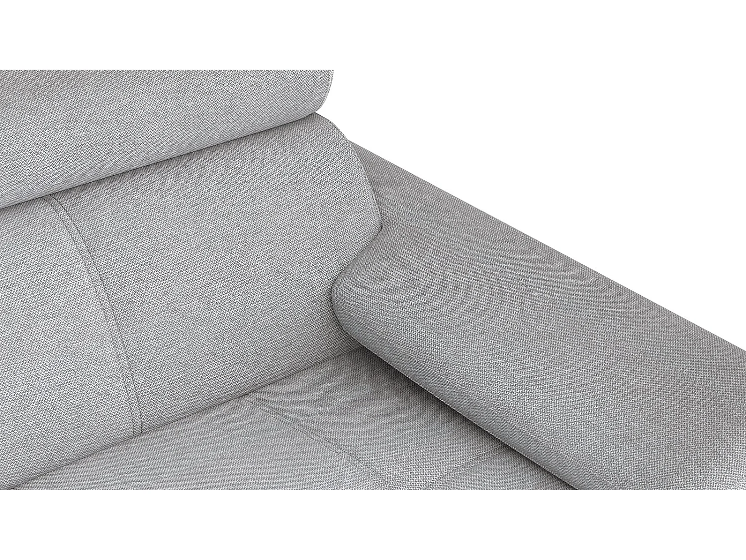 Canapé droit 3 places XXL tissu beige foncé - TAUNUS