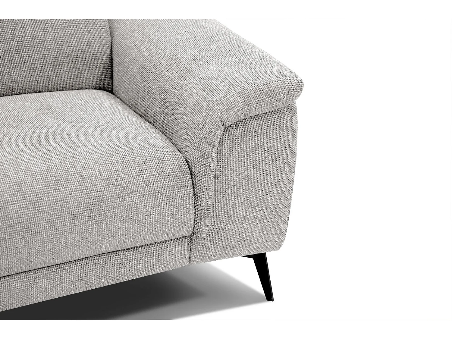 FIERO Sofa 2-Sitzer mit verstellbare Kopfstützen, creme