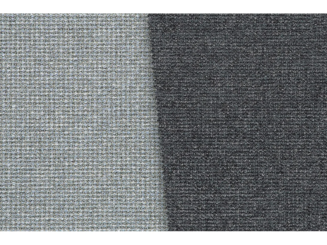 MEDIOLANE Ecksofa 5-Sitzer links, silbergrau