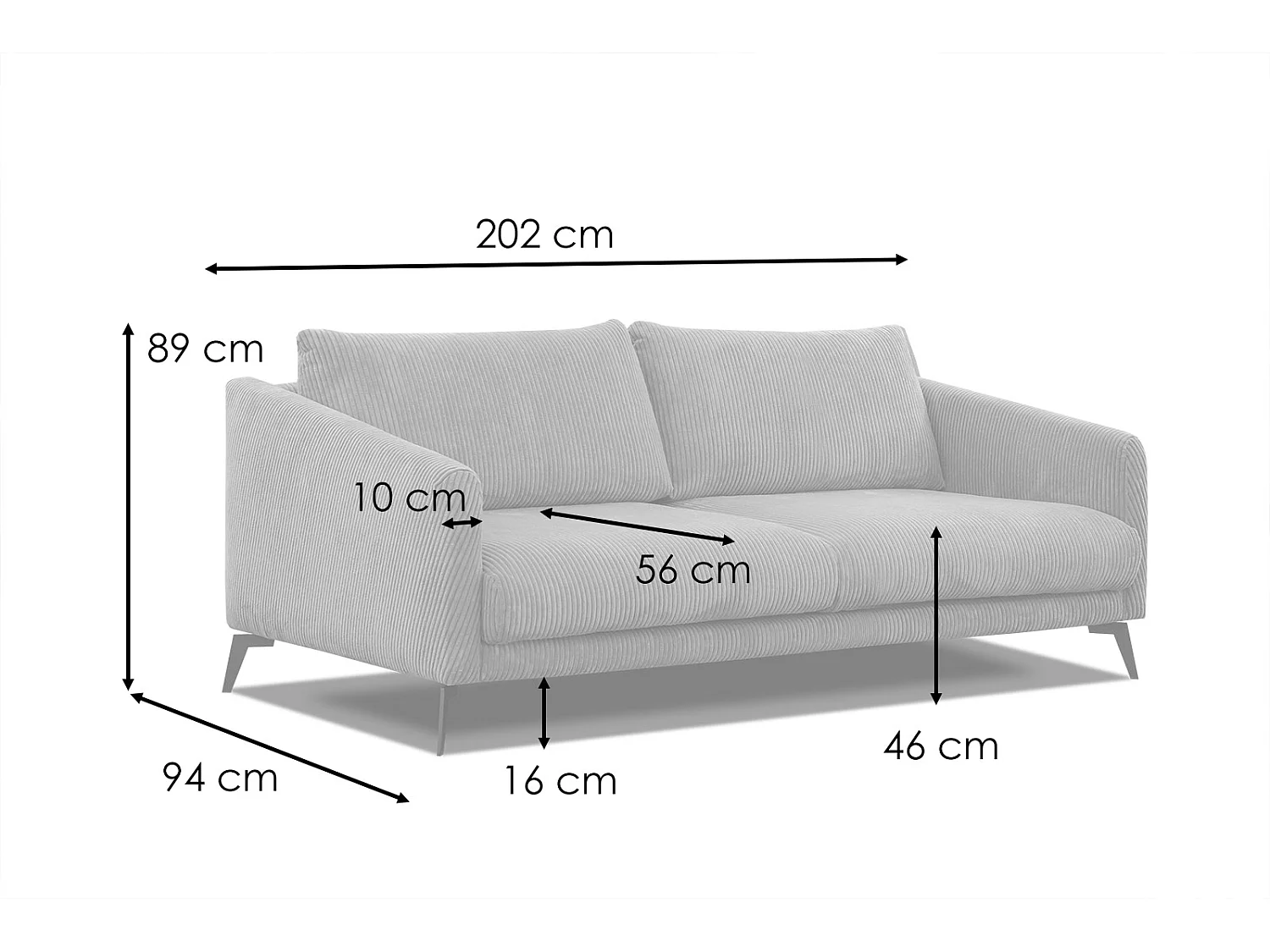 VILT Sofa 3-Sitzer, mint