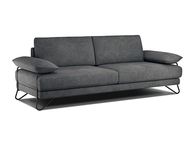 LORI Sofa 3-Sitzer, dunkelgrau