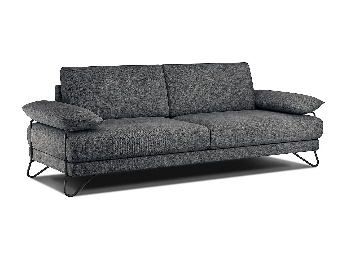 LORI Sofa 3-Sitzer, dunkelgrau