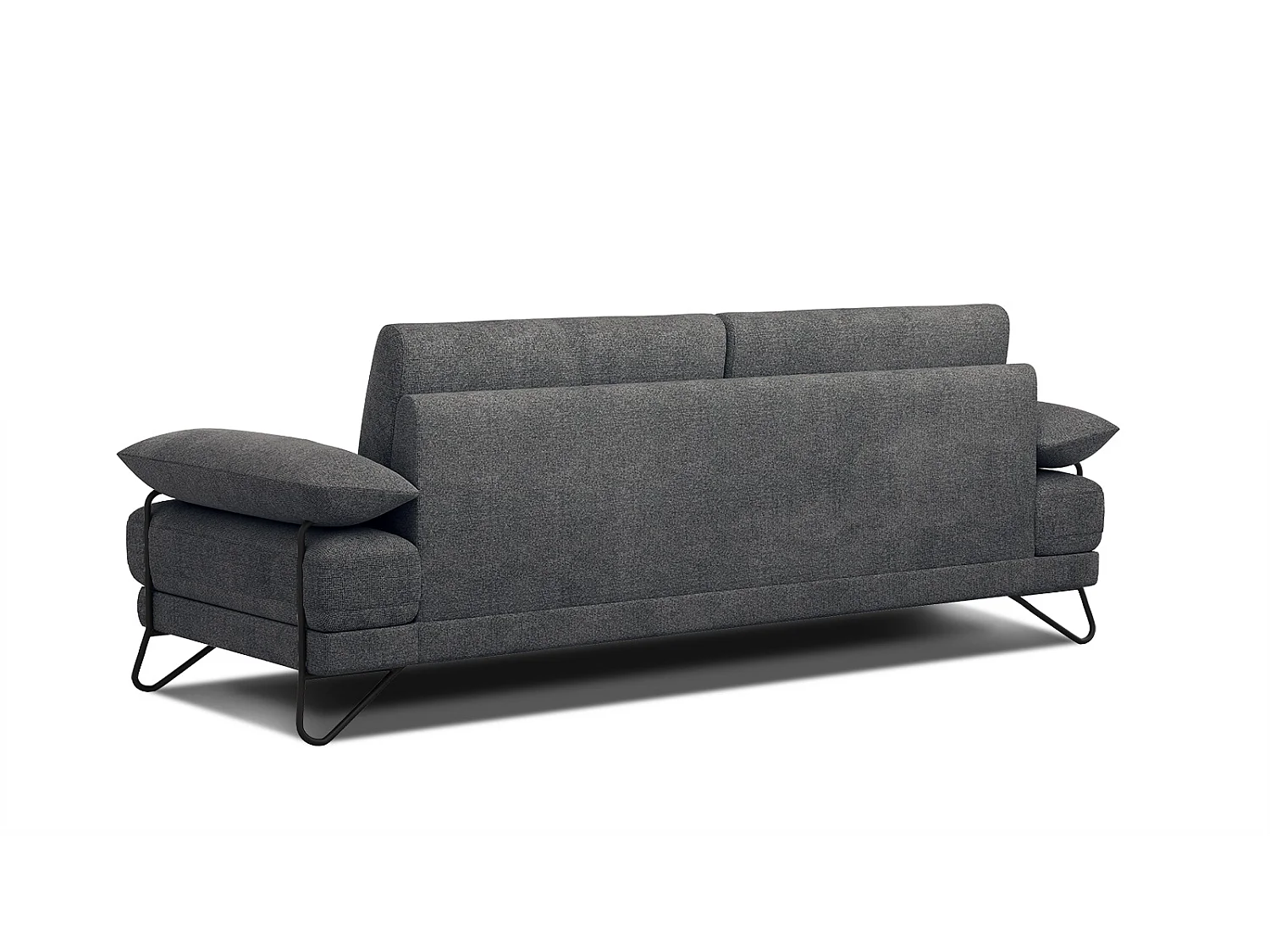 LORI Sofa 3-Sitzer, dunkelgrau