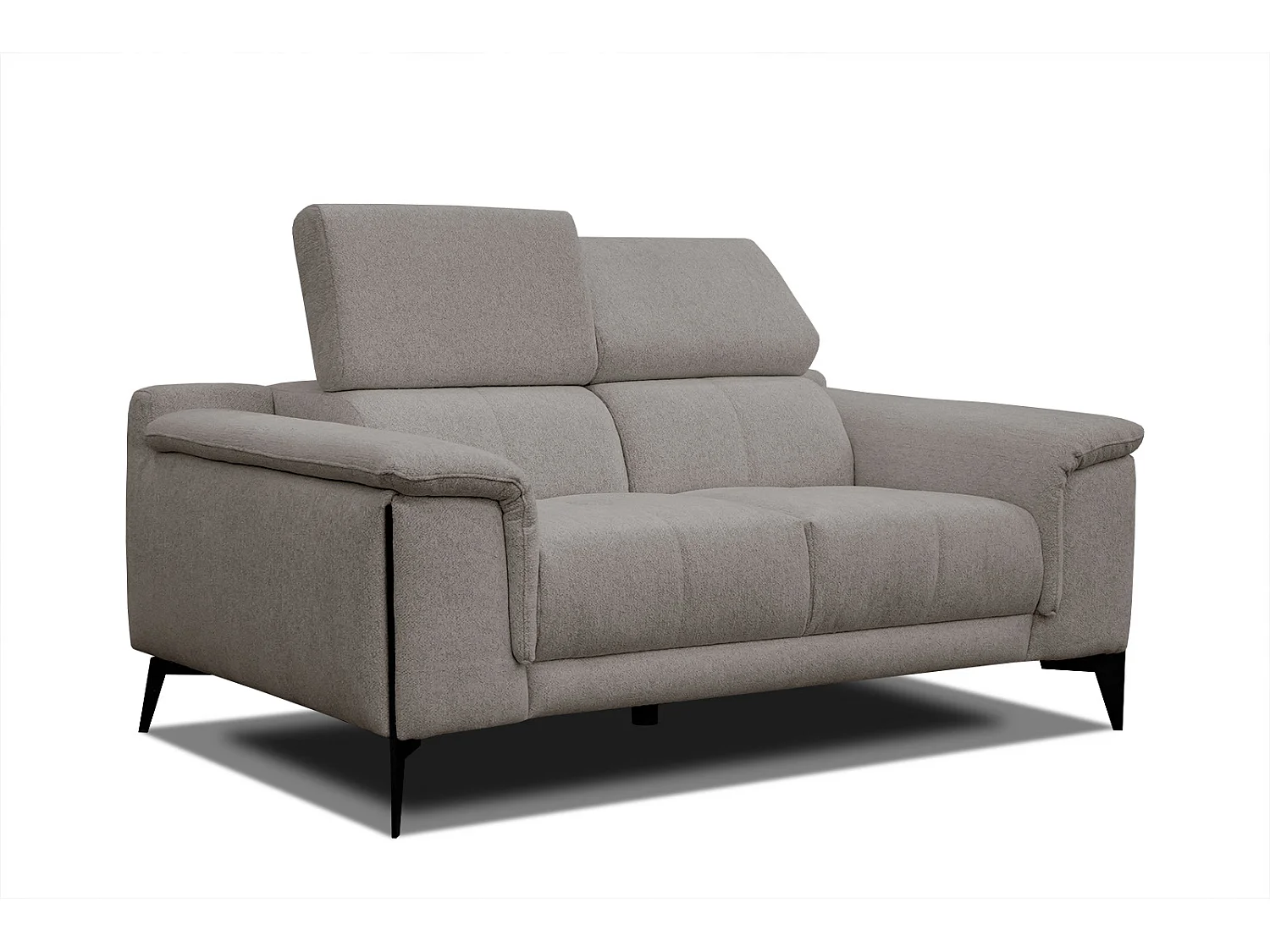 MATERA Sofa 2-Sitzer mit verstellbare Kopfstützen, taupe