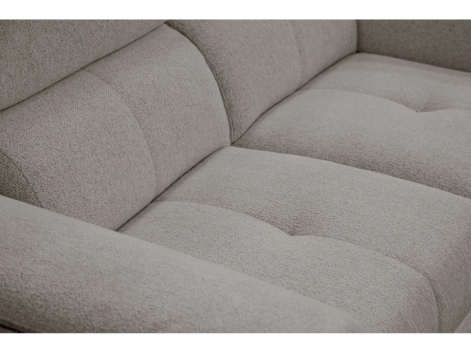 MATERA Sofa 2-Sitzer mit verstellbare Kopfstützen, taupe