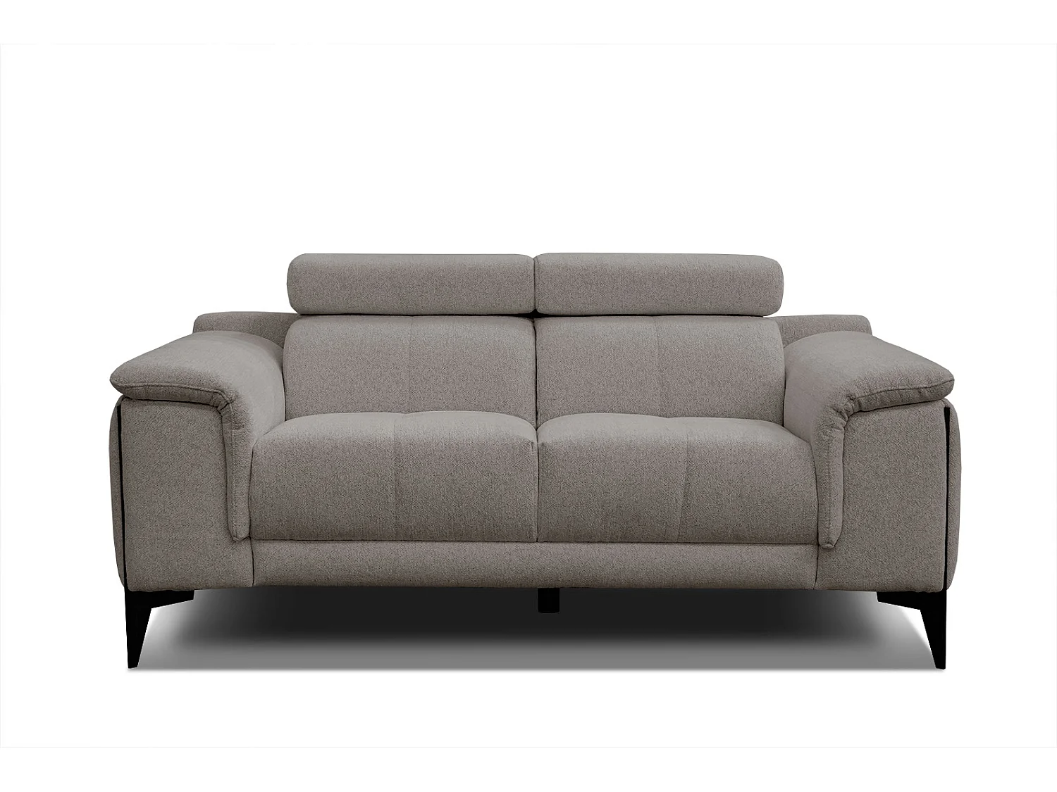 MATERA Sofa 2-Sitzer mit verstellbare Kopfstützen, taupe