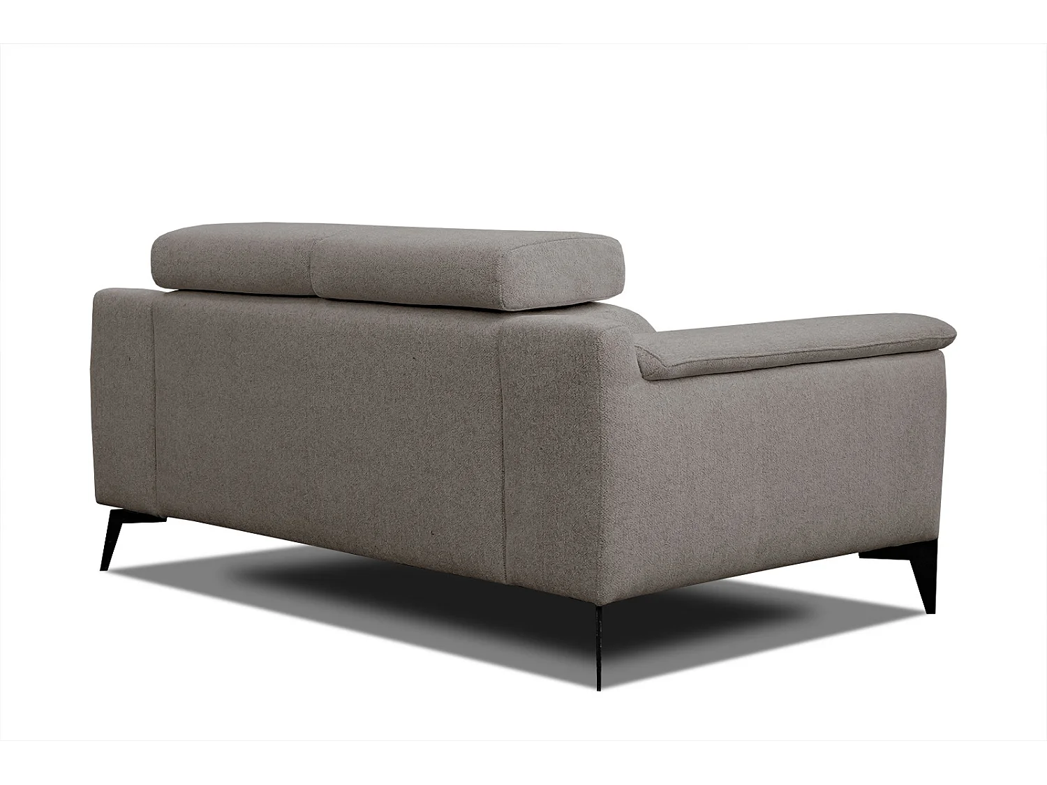MATERA Sofa 2-Sitzer mit verstellbare Kopfstützen, taupe