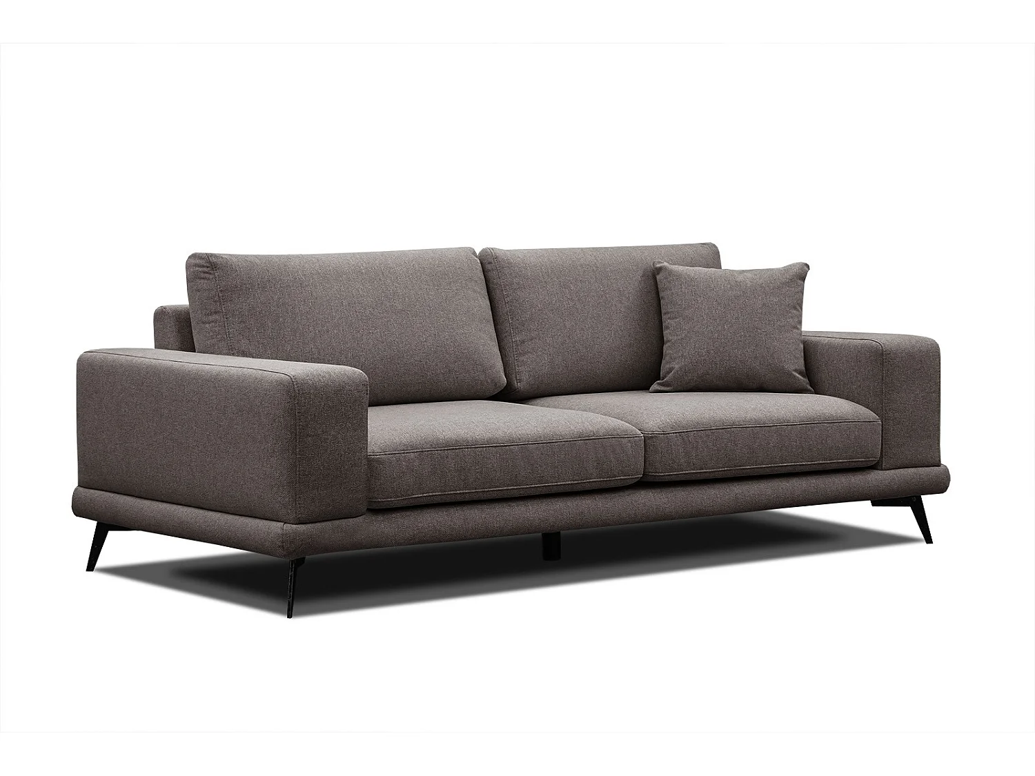 MEDIOLANE Sofa 3-Sitzer, dunkelbraun