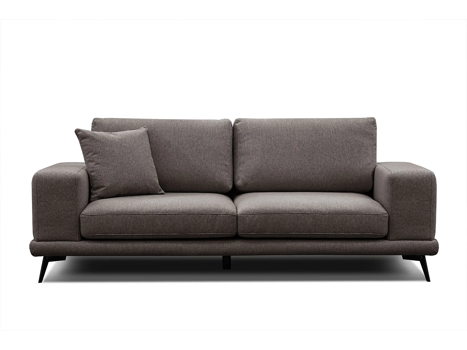 MEDIOLANE Sofa 3-Sitzer, dunkelbraun