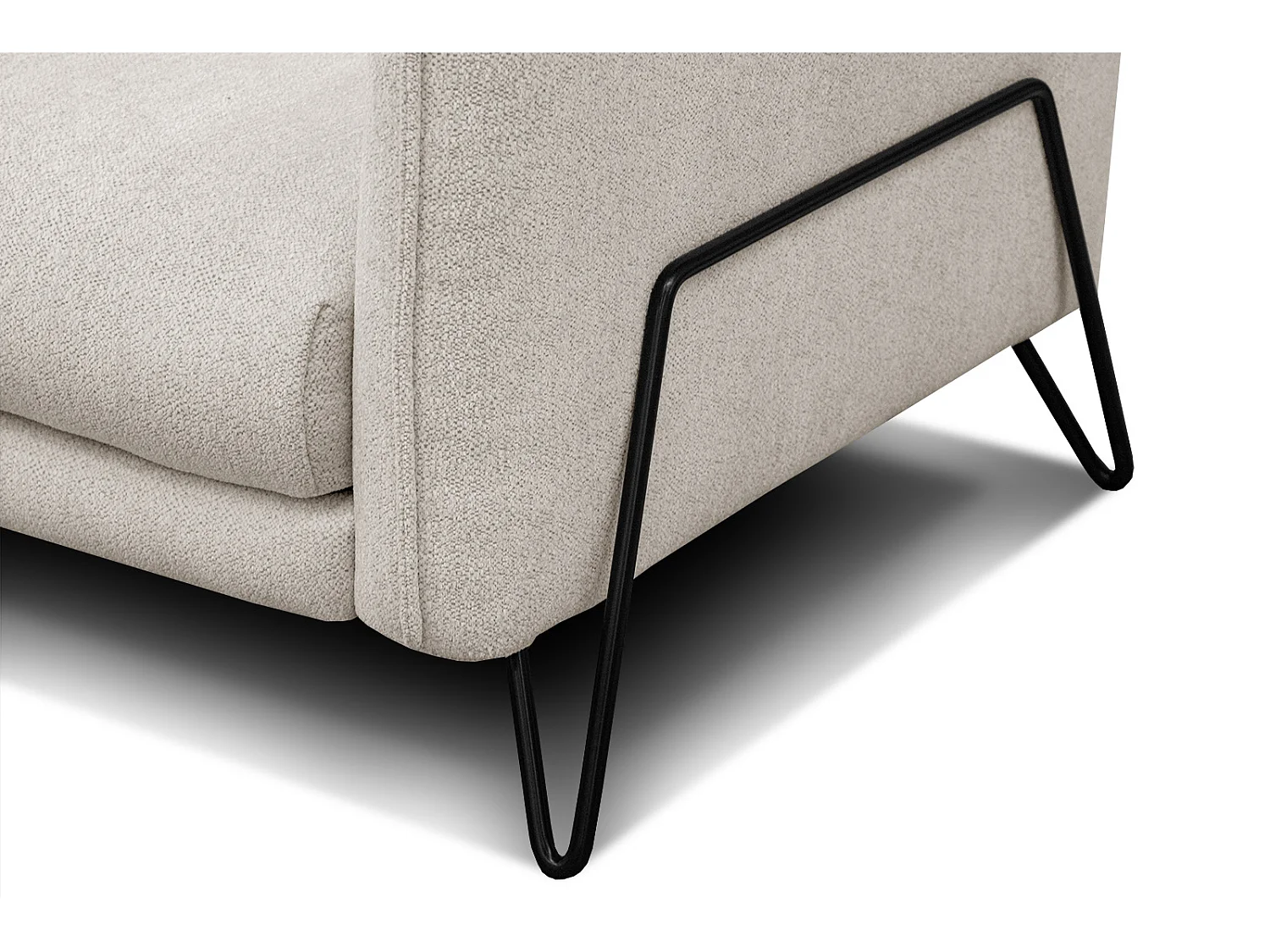 HOSTEN Sofa 2,5-Sitzer, ecru