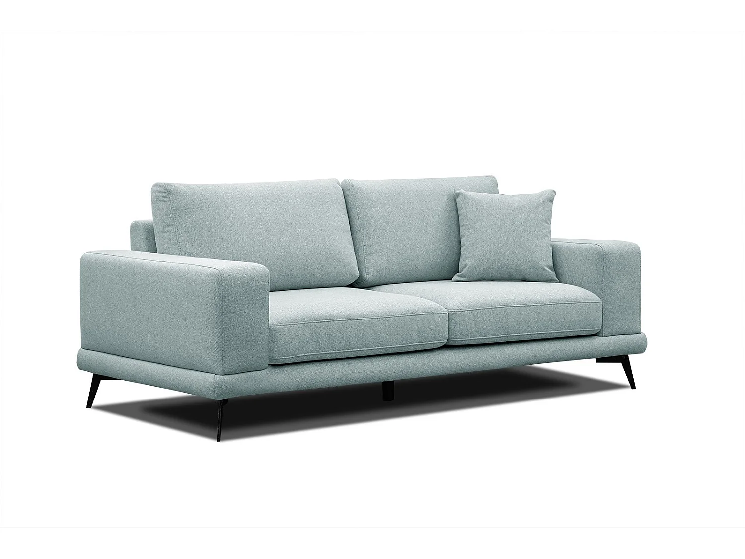 MEDIOLANE Sofa 2,5-Sitzer, minzegrün