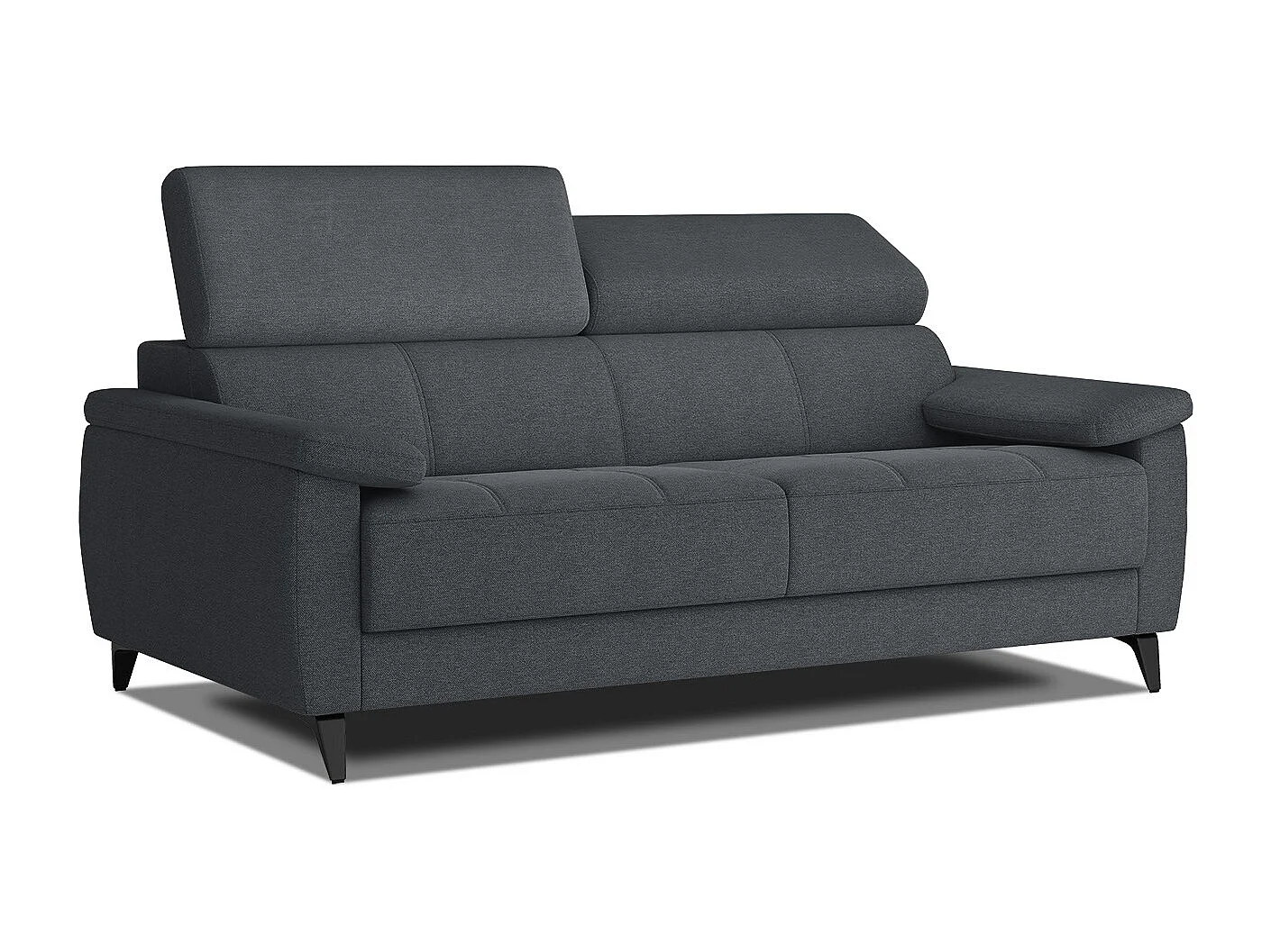 TAUNUS Sofa 3-Sitzer mit verstellbare Kopfstützen, graphit