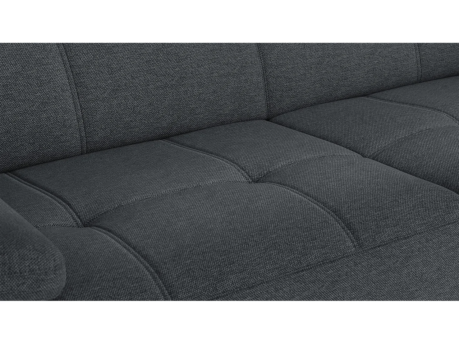 TAUNUS Sofa 3-Sitzer mit verstellbare Kopfstützen, graphit