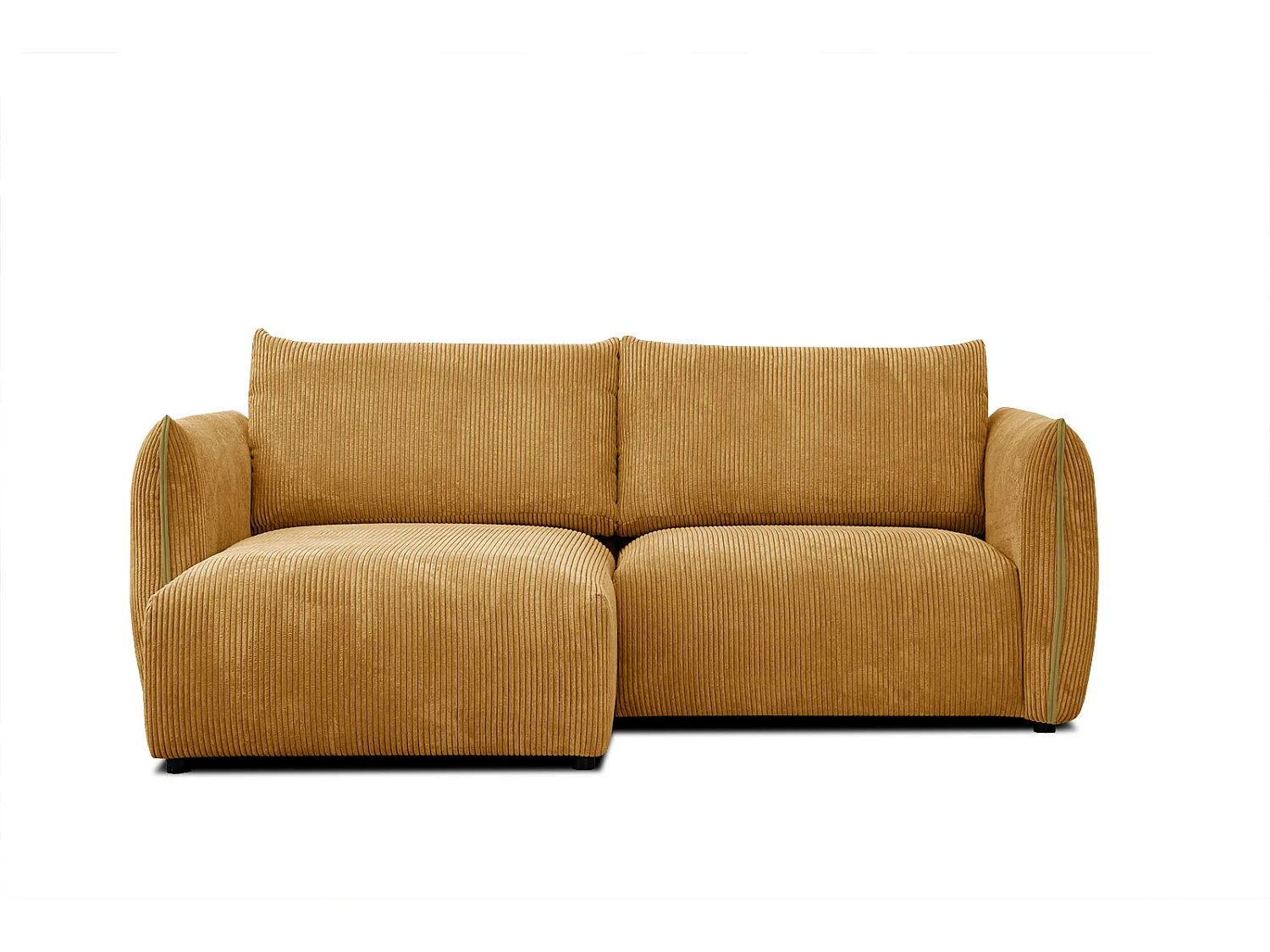 TAUER Ecksofa 3-Sitzer links, safran
