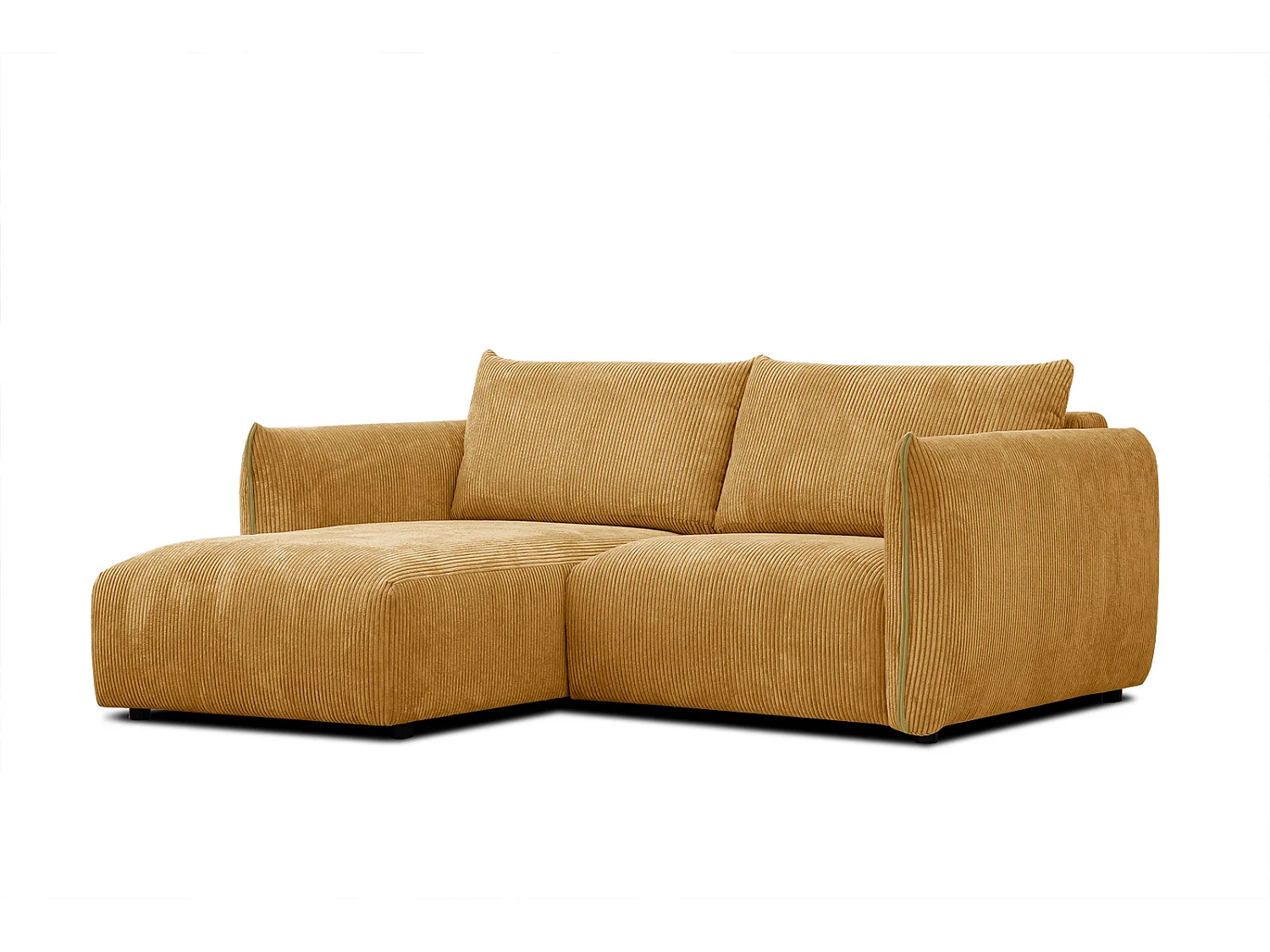 TAUER Ecksofa 3-Sitzer links, safran