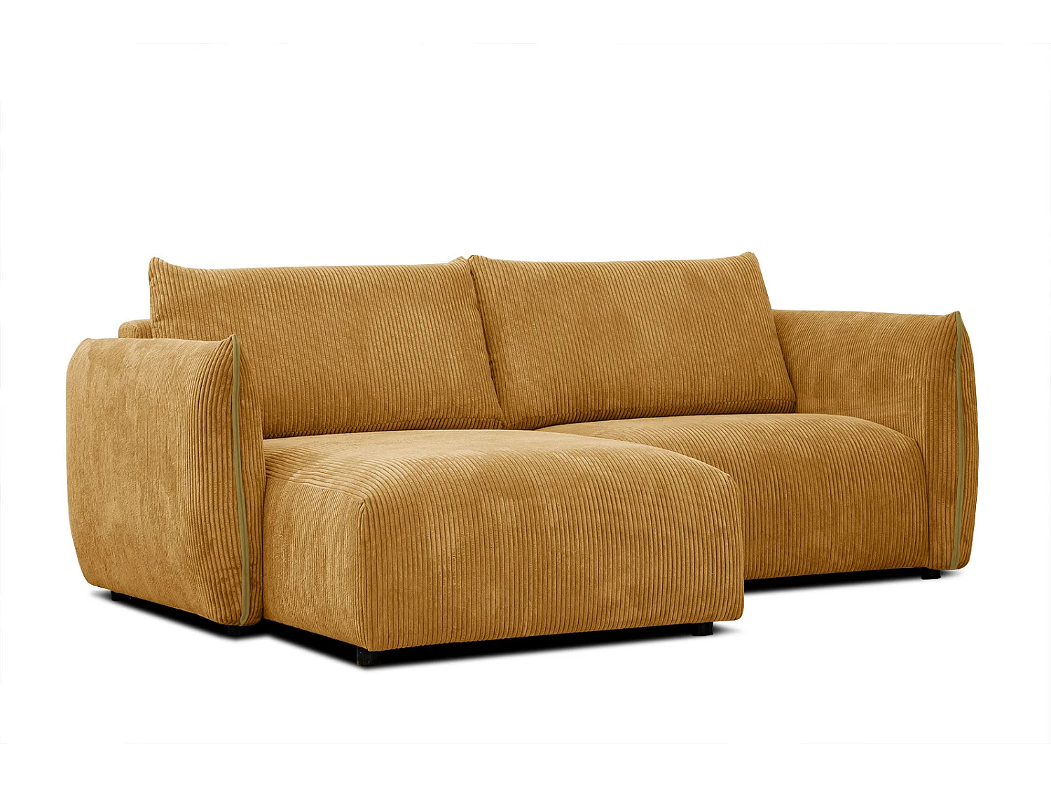 TAUER Ecksofa 3-Sitzer links, safran