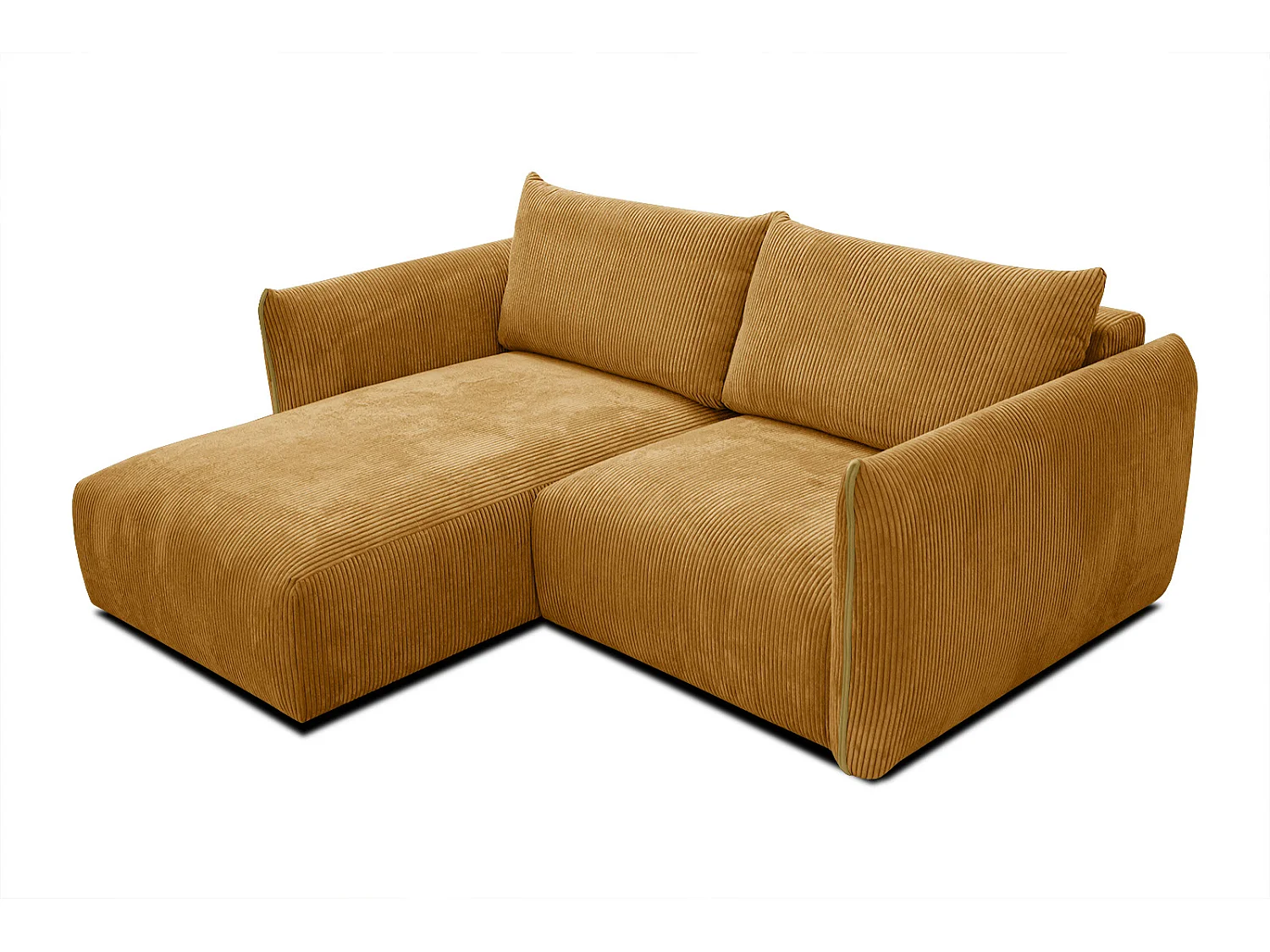 TAUER Ecksofa 3-Sitzer links, safran