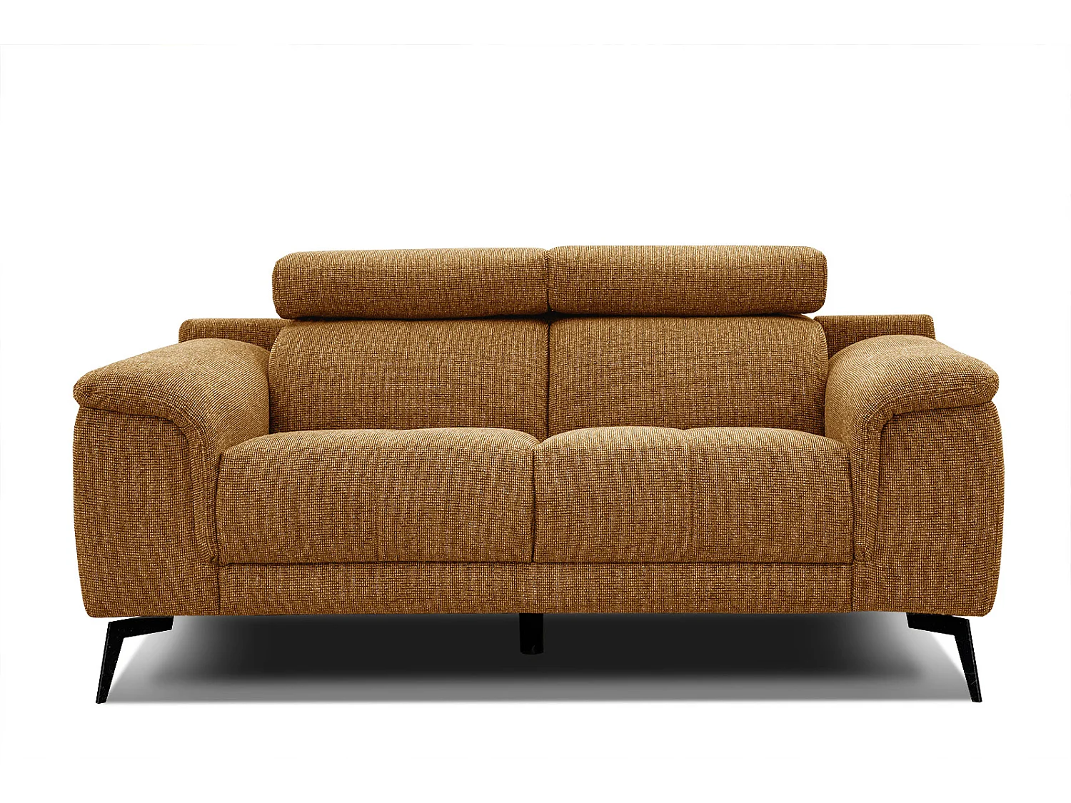 FIERO Sofa 2-Sitzer mit verstellbare Kopfstützen, orange