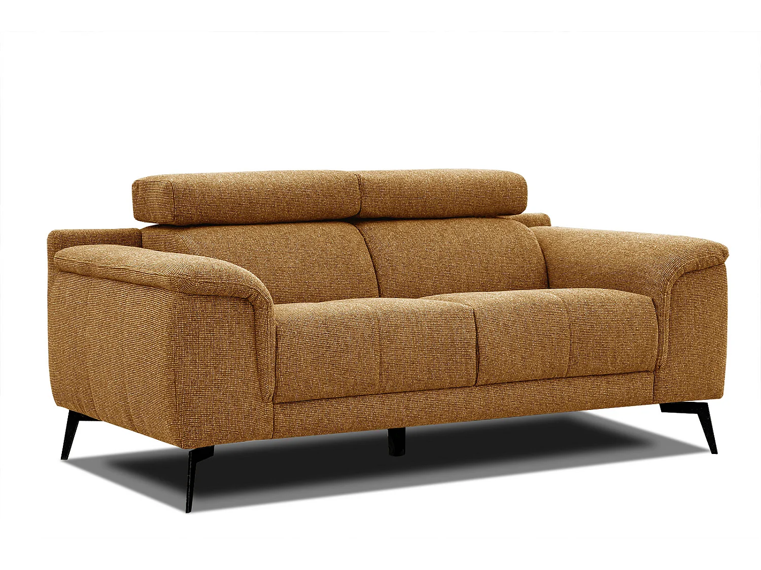 FIERO Sofa 2-Sitzer mit verstellbare Kopfstützen, orange