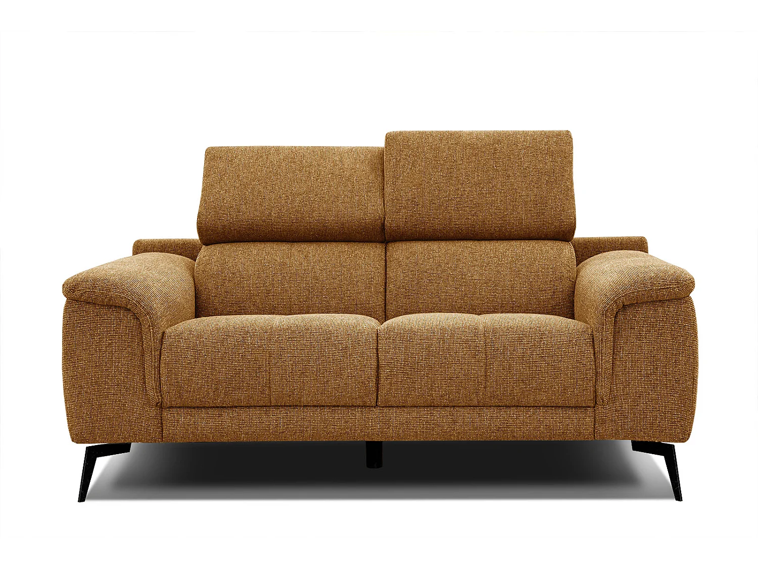 FIERO Sofa 2-Sitzer mit verstellbare Kopfstützen, orange