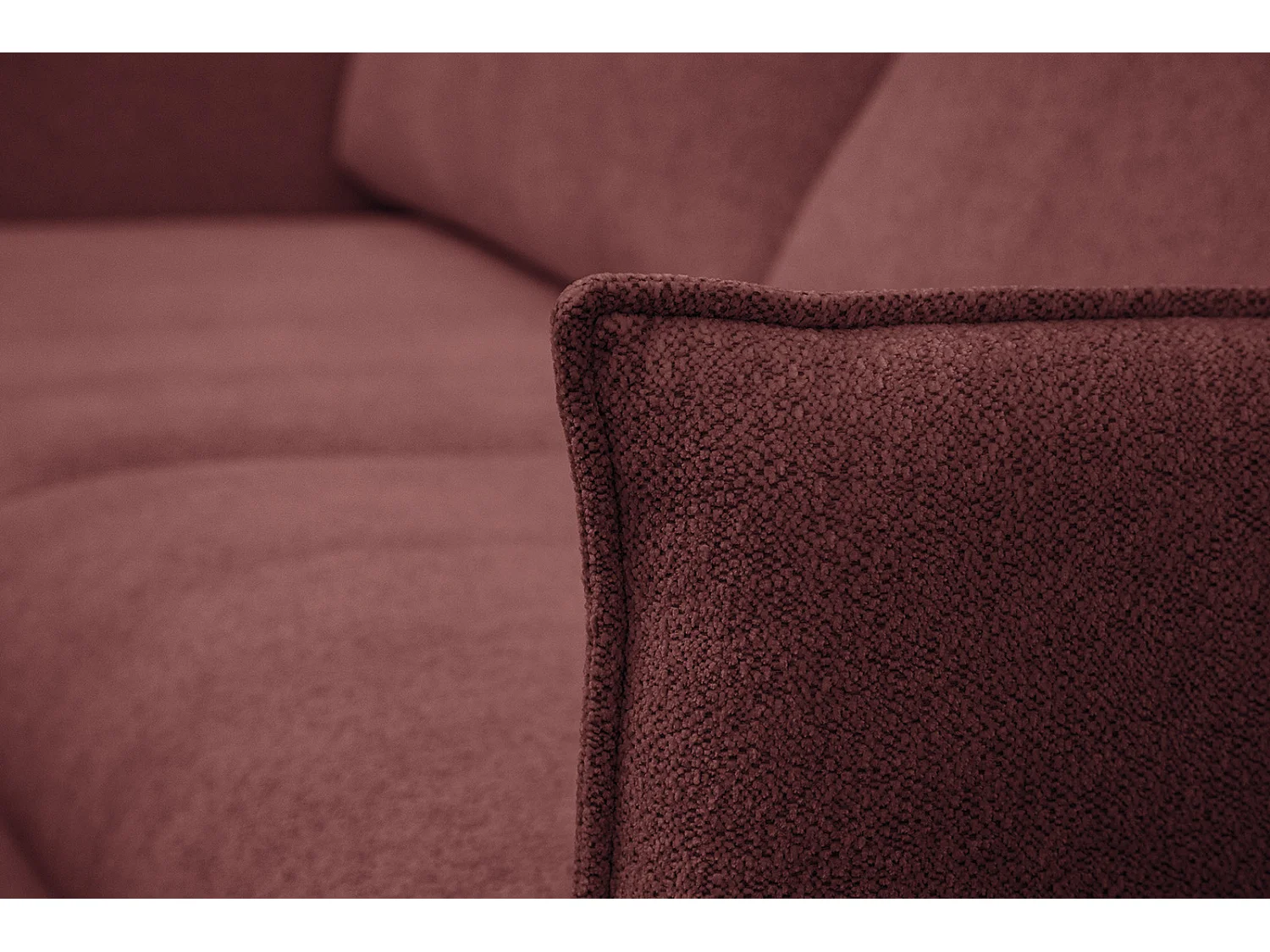 HOSTEN Sofa 2,5-Sitzer, bordeaux